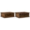 vidaXL Noptieră 2 buc. Stejar fumuriu 40 x 31 x 15 cm Lemn prelucrat