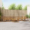 vidaXL Set de canapele de exterior 7 pcs natural Lemn Solid de Acacia