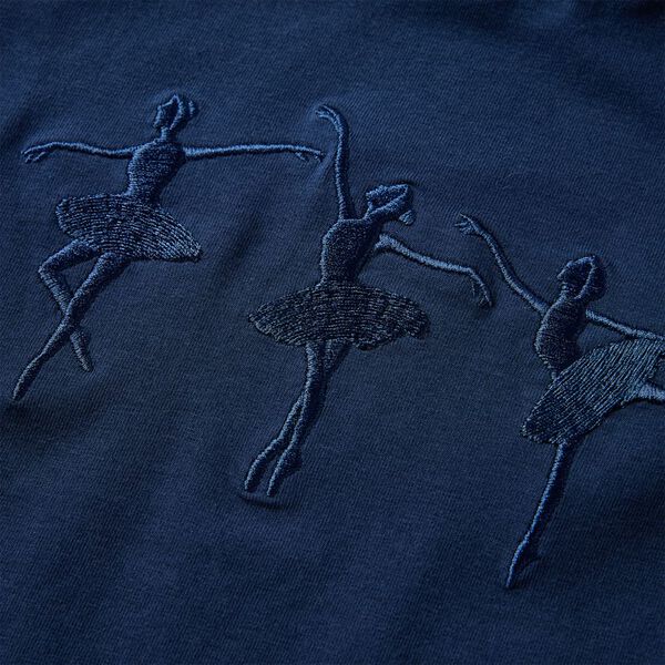 Tricou pentru copii cu mâneci lungi, bleumarin, 92