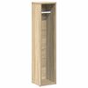 vidaXL Dulap de baie cu suport pentru role, stejar Sonoma, 20,5x20x90 cm