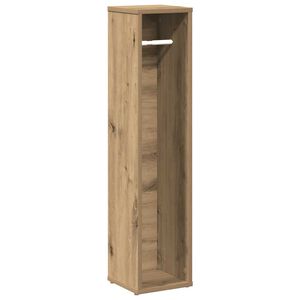 vidaXL Dulap de baie cu suport pentru role, stejar artizanal, 20,5x20x90 cm