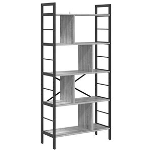 vidaXL Raft pentru cărți 9 niveluri 75 x 30 x 156 cm Lemn prelucrat