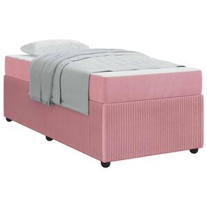 vidaXL Cadru de pat Roz 80 x 200 cm țesătură
