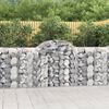 vidaXL Coșuri gabion arcuite 13 buc, 200x50x100/120cm, fier galvanizat
