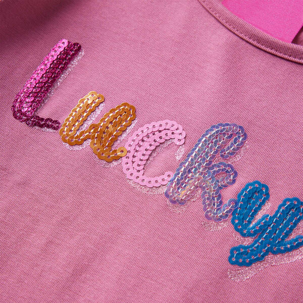 Tricou de copii cu m&acirc;neci lungi, zmeuriu, 128