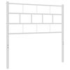 vidaXL Tăblie de pat de schimb metalică, alb, 90 cm