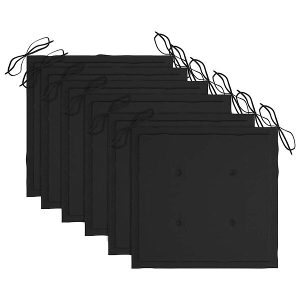 vidaXL Scaune pliante de exterior cu perne 6 buc. lemn masiv de acacia