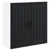 vidaXL Dulap de perete LUCCA Negru 80 x 31 x 80 cm Lemn prelucrat
