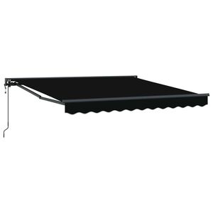 vidaXL Cortina Retractabilă Negru 300 x 250 cm Aluminiu și țesătură
