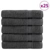 vidaXL Prosoape premium, SOLUND 25 buc Antracit 100x150cm 600gsm