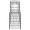 vidaXL Coșuri gabion arcuite, 12 buc., 300x30x40/60cm, fier galvanizat