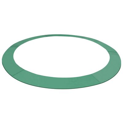 vidaXL Bandă de siguranță trambulină rotundă de 3,05 m, verde, PE