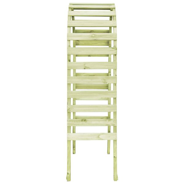 vidaXL Pergolă de grădină, 130 x 60 x 230 cm, lemn de pin tratat