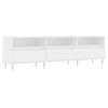 vidaXL Comodă TV, alb, 150x30x44,5 cm, lemn prelucrat