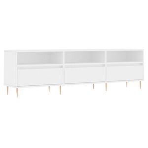 vidaXL Comodă TV, alb, 150x30x44,5 cm, lemn prelucrat