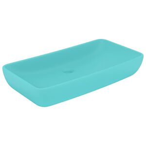 vidaXL Chiuvetă dreptunghiulară lux verde deschis 71x38 cm ceramică