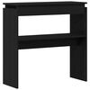 vidaXL Masă de consolă Stejar Negru 80 x 30 x 80 cm Lemn prelucrat