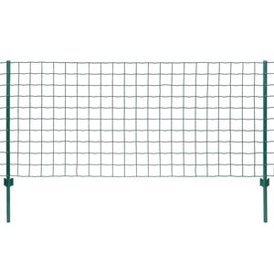 vidaXL Gard Euro, verde, 20 x 0,8 m, oțel