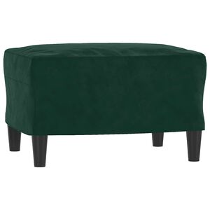 vidaXL Taburet, verde &icirc;nchis, 60x50x41 cm, catifea