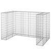 vidaXL Perete gabion pentru pubele, 180x100x110 cm, oțel galvanizat