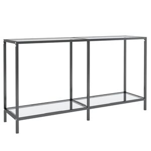 vidaXL Masă consolă, transparent, 140x35x75,5 cm, sticlă securizată