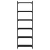 vidaXL Bibliotecă cu 6 niveluri, negru, 60x30x188 cm, lemn prelucrat