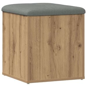 vidaXL Bancă de depozitare Stejar Artisan 42x42x45 cm Lemn prelucrat