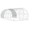 vidaXL Căsuță pentru pui Argintiu 600 x 300 x 200 cm Oțel Galvanizat
