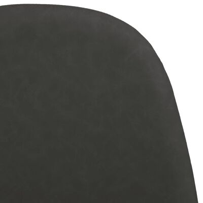 vidaXL Scaune de bucătărie, 4 buc., negru, 45x53,5x83 cm, piele eco