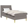 vidaXL Cadru de pat cu saltea cu headboard Poliester
