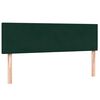 vidaXL Pat box spring cu saltea, verde &icirc;nchis, 160x220 cm, catifea