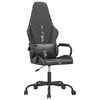 vidaXL Scaun de gaming de masaj, camuflaj și negru, piele ecologică