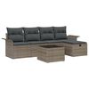 vidaXL Set de canapele pentru grădină 6 buc. Rattan poli