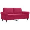 vidaXL Canapea cu 2 locuri, roșu vin, 140 cm, catifea