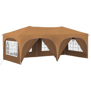 vidaXL Cort de Petrecere Pop-up Bej 575 x 288 x 245 cm Material Oxford