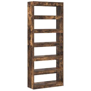 vidaXL Dulap pentru cărți 6 niveluri 80 x 30 x 198 cm Lemn prelucrat