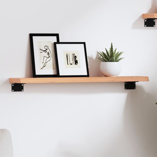 vidaXL Poliță perete maro deschis 60x10x2 cm lemn masiv stejar tratat