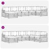 vidaXL Seturi de canapele cu pernă 7 pcs Gri natural și deschis