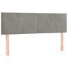 vidaXL Pat box spring cu saltea, gri deschis, 140x190 cm, catifea
