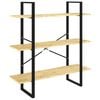 vidaXL Bibliotecă cu 3 rafturi, 100x30x105 cm, lemn masiv de pin