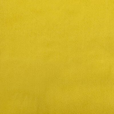 vidaXL Bancă, galben, 108x79x79 cm, catifea