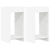 vidaXL Suport pentru plante 2 pcs Alb 30 x 30 x 60 cm Lemn prelucrat