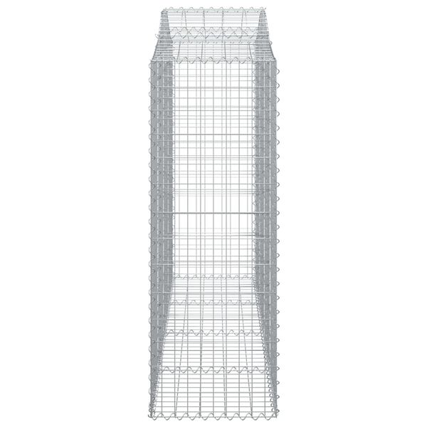 vidaXL Coș gabion arcuit, 200x50x140/160 cm, fier galvanizat