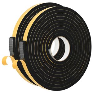vidaXL Bandă din spumă autoadezivă 2 buc. Negru 20mm x 5m Spumă CR