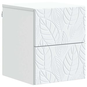 vidaXL Dulap de noapte suspendat Alb 34,5 x 33 x 40 cm Lemn prelucrat