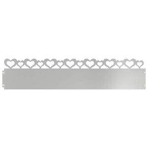 vidaXL Borduri pentru gazon 10 pcs Argintiu 103 x 0,05 x 22 cm