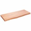 vidaXL Blat de masă maro 100x40x(2-6) cm, lemn masiv stejar tratat