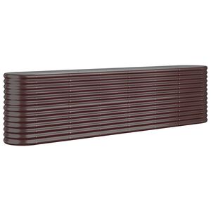vidaXL Strat &icirc;nălțat grădină 260x40x68 cm oțel galvanizat