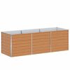 vidaXL Strat &icirc;nălțat de grădină Maro deschis 240 x 80 x 77 cm