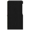 vidaXL Bufet LED Negru 60,5 x 37 x 67 cm Lemn compozit